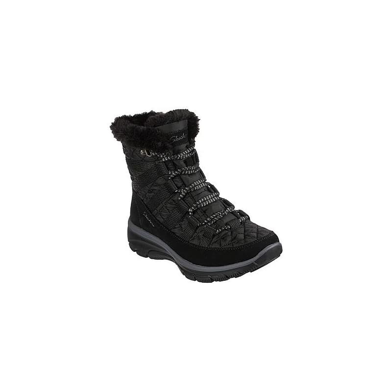 Dámske vysoké zimné topánky SKECHERS Easy Going Moro Street black 1