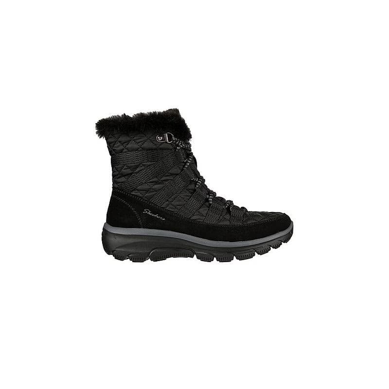 Dámske vysoké zimné topánky SKECHERS Easy Going Moro Street black 2