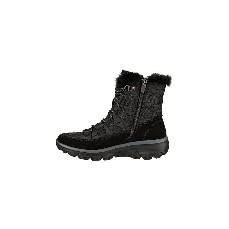 Dámske vysoké zimné topánky SKECHERS Easy Going Moro Street black 3