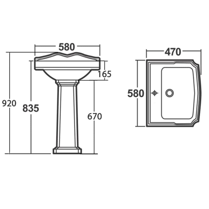 Aqualine ANTIK stĺp AK103 5