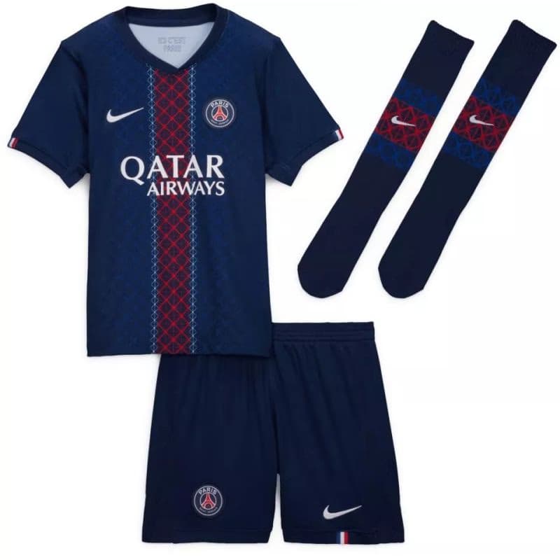 Chlapčenský futbalový set oblečenia NIKE QATAR AIRWAYS PSG LK NK DF KIT STAD HM 5