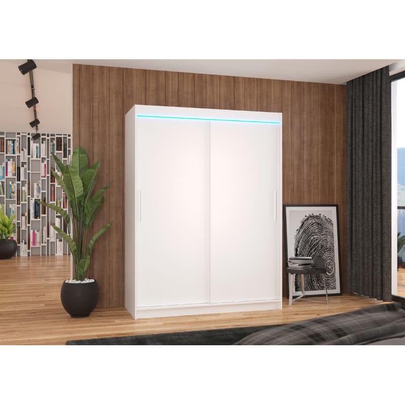ArtAdrk Šatníková skriňa DENVER DV01 | biela 150 cm 3