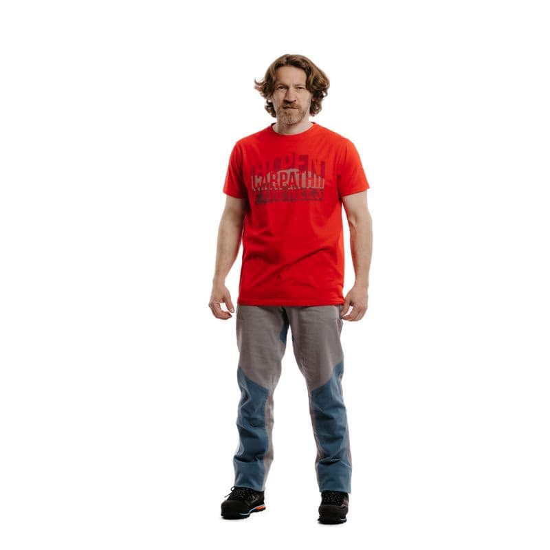 Pánske turistické tričko s krátkym rukávom EVERETT Tee ALKAPY red 2