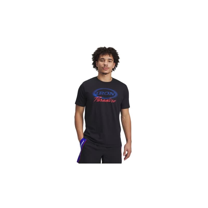 Pánske tričko s krátkym rukávom UNDER ARMOUR PROJECT ROCK Iron SS-BLK