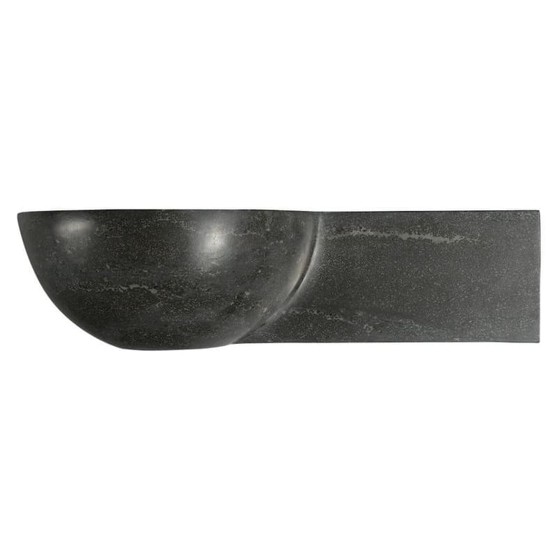 SAPHO - BLOK kamenné umývadlo 40x23cm, čierny Antracit 2401-32 2