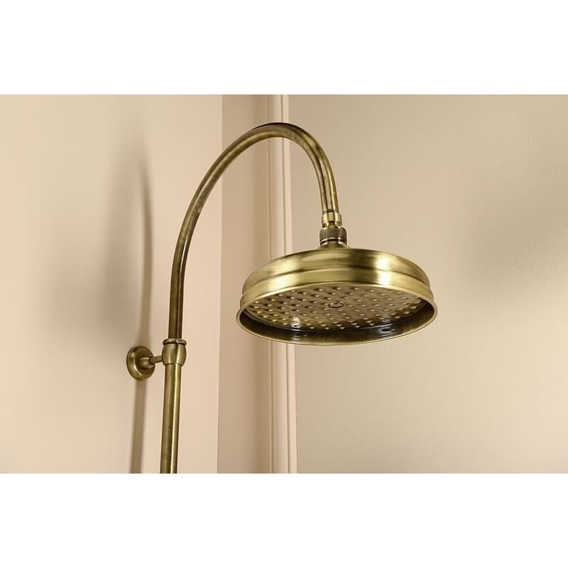 SAPHO - VANITY sprchový stĺp s pripojením vody na batériu, hlavová a ručná sprcha, bronz SET066 4