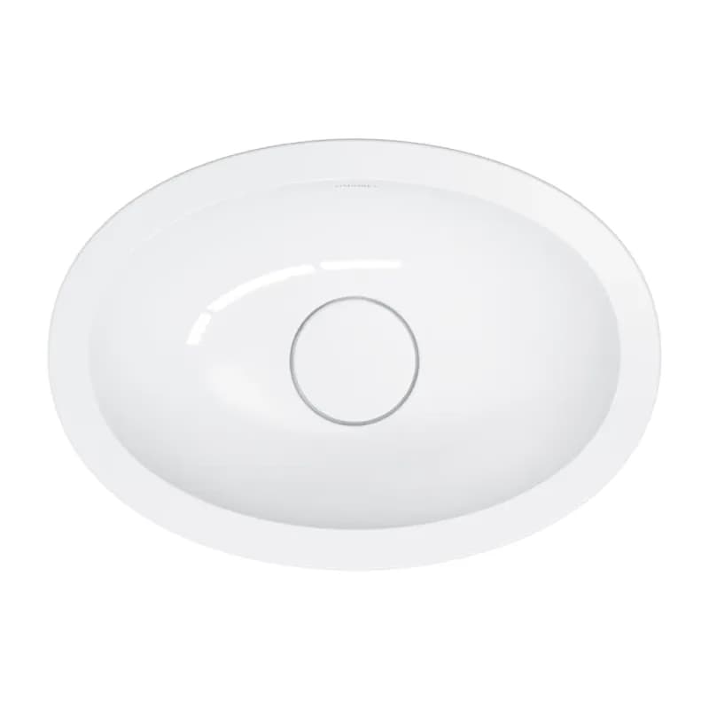 OMNIRES - SHELL M+ umývadlo zapustené do dosky, 38 x 25 cm, lesklá biela SHELL380UPBP 4