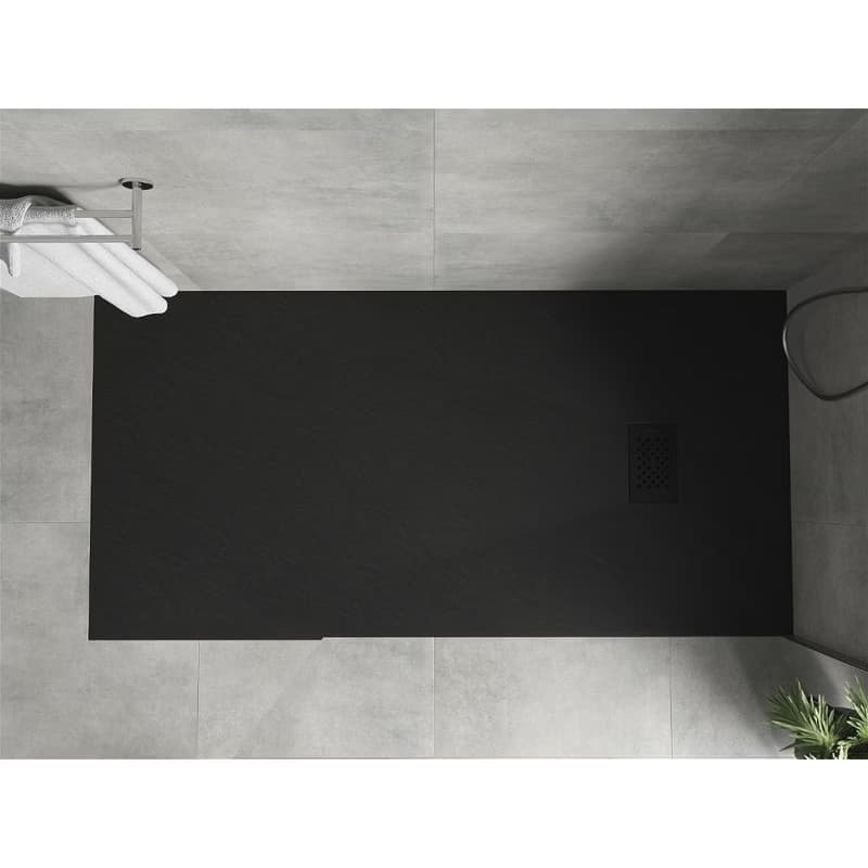 MEXEN/S - Hugo sprchová vanička SMC 180x90, čierna, krytka čierna 42709018-B 4