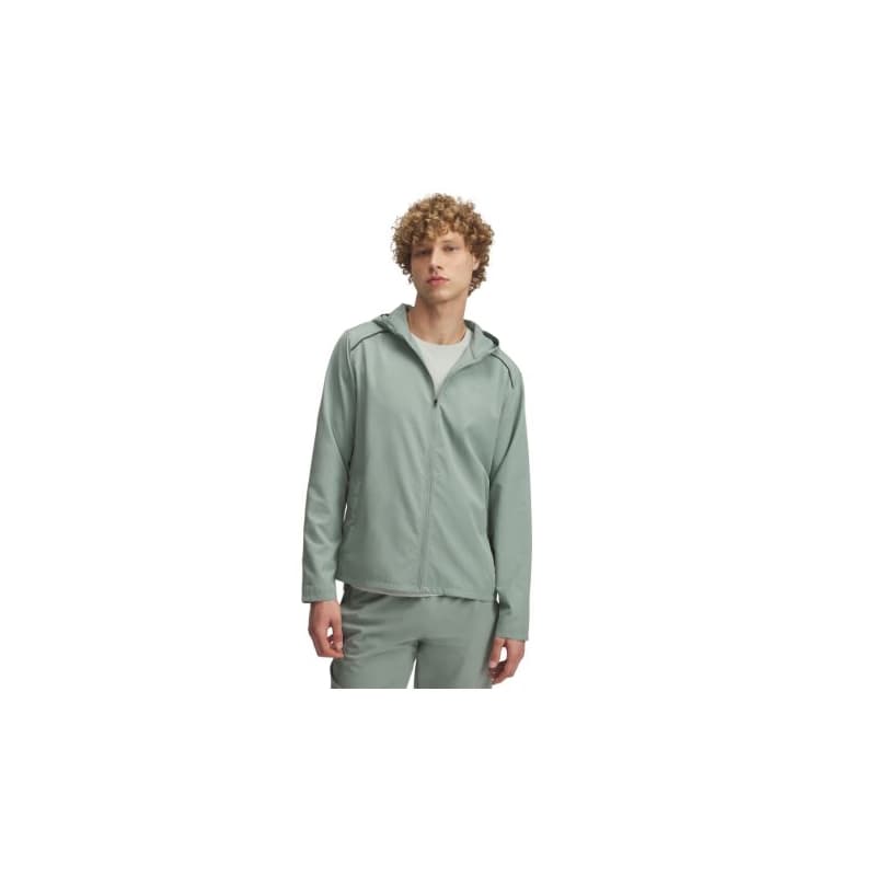 Pánska bežecká bunda UNDER ARMOUR UA Launch Hooded Jacket-GRN 1