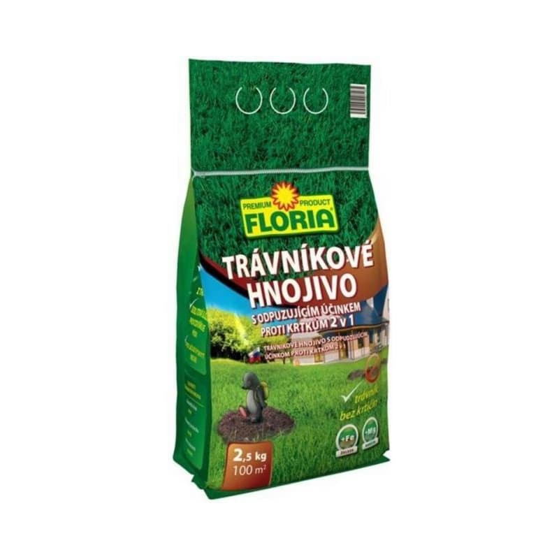 Kinekus Hnojivo s odpudzujúcim účinkom proti krtkom, trávnikové, 2,5 kg, FLORIA 1