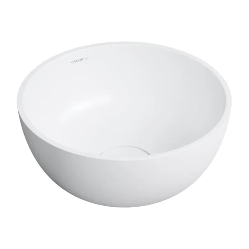 OMNIRES - SHELL M+ umývadlo na dosku, O35 cm, biela mat SHELL350UNBM 4