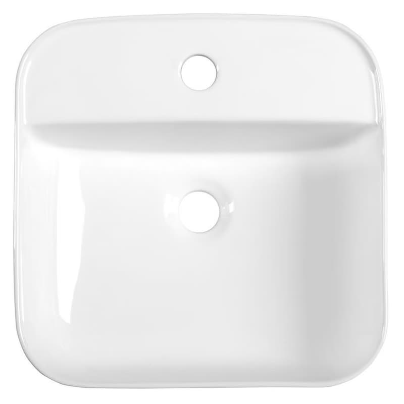 SAPHO - MOLVENO keramické umývadlo na dosku, 39,5x39,5cm, biela AR453 2