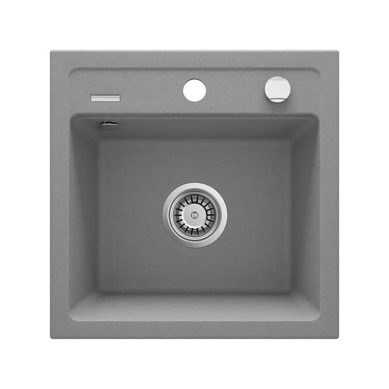 Deante ZQZ_S103 - Kuchynský drez ZORBA 44x44 cm granit/metalická sivá ZQZ_S103 1
