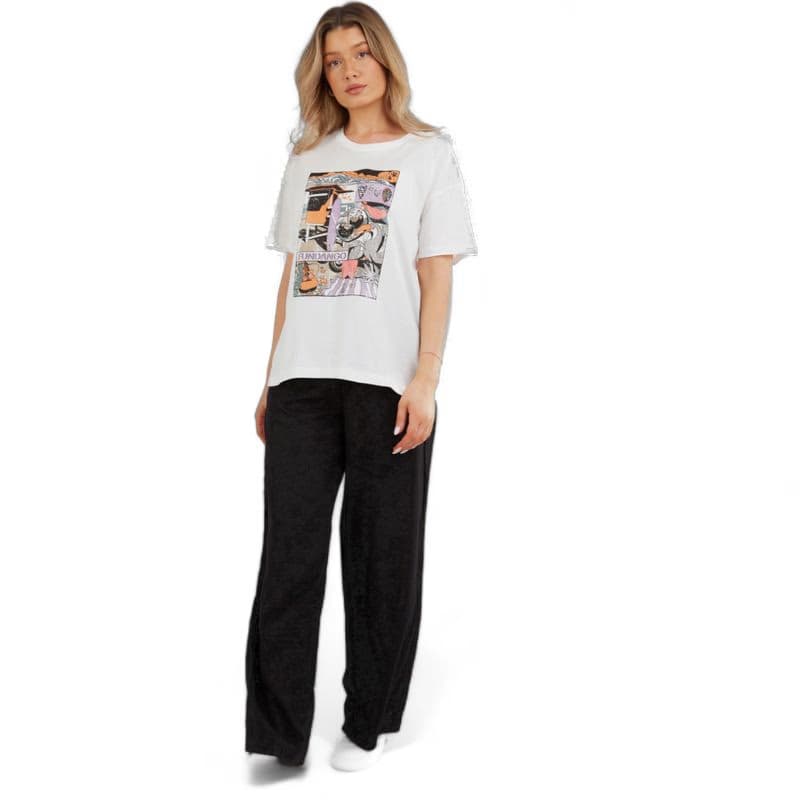 Dámske tričko s krátkym rukávom FUNDANGO Nissa T-shirt-100-white 4