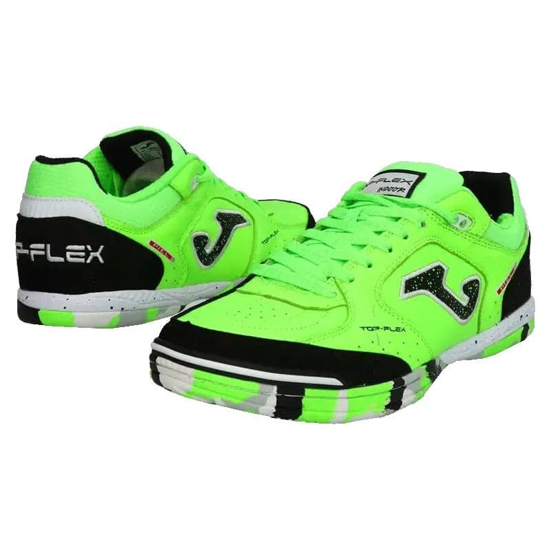 Pánske futbalové kopačky halové JOMA Top Flex M IC fluorescent green 2