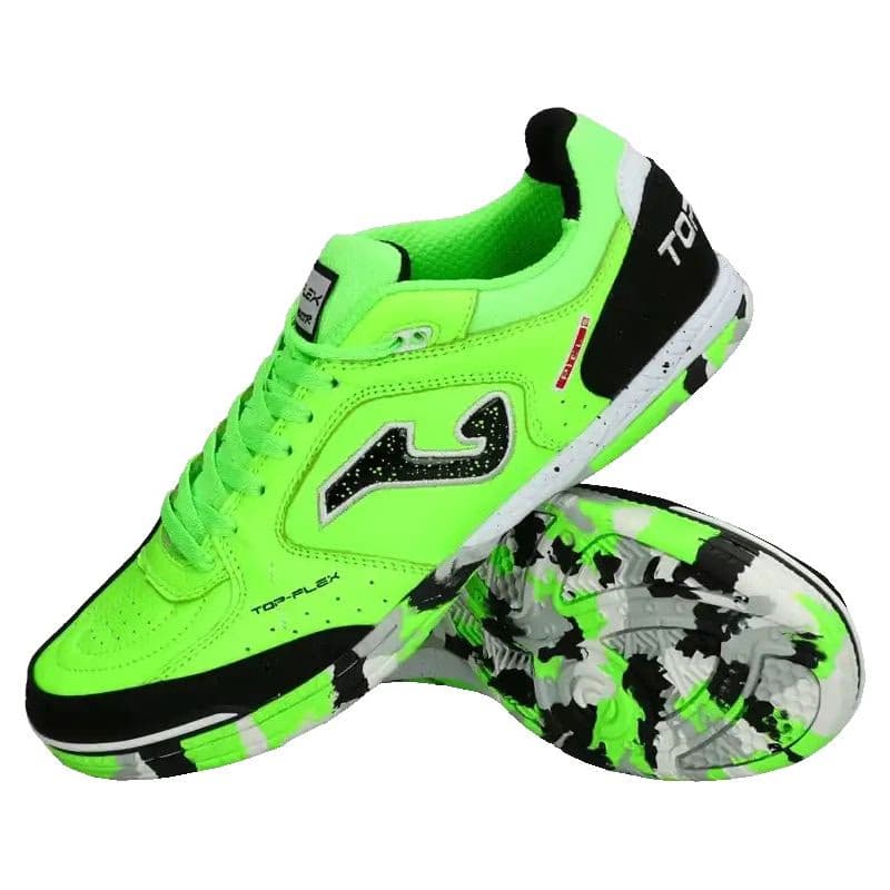 Pánske futbalové kopačky halové JOMA Top Flex M IC fluorescent green 3