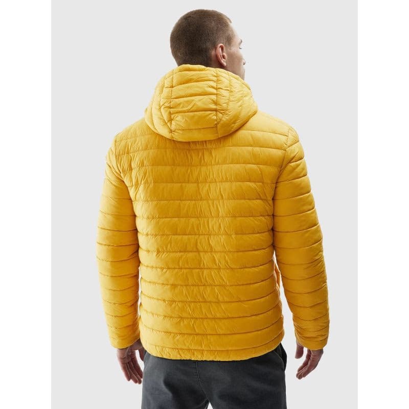 Pánska turistická bunda 4F DOWN JACKET-AW23TDJAM242-20S-DEEP BLACK 3