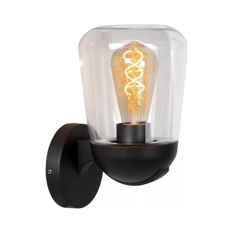 Lucide 27837/01/30 - Vonkajšia nástenná lampa TULSA 1xE27/40W/230V IP44 čierna 27837/01/30 1