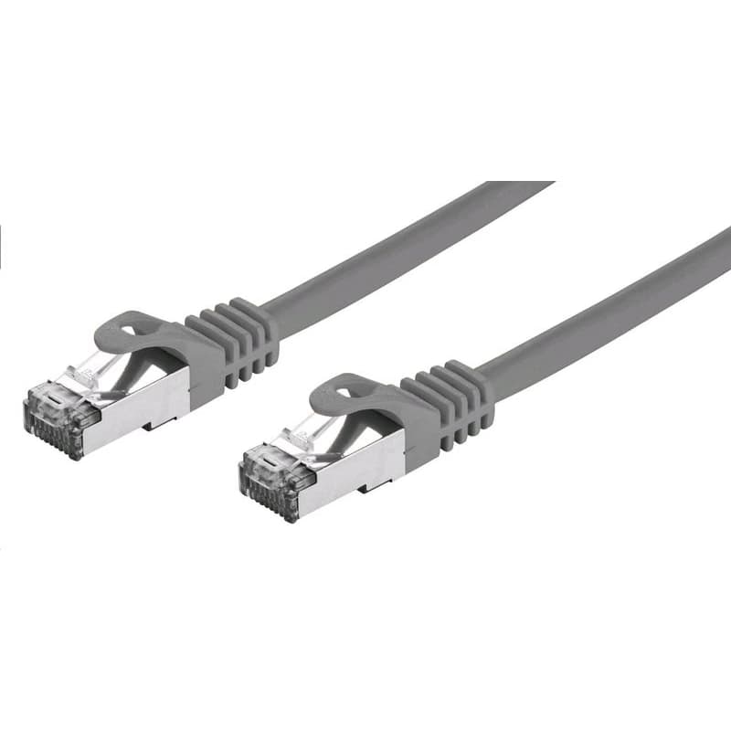 C-TECH Kábel patchcord Cat7, S/FTP, sivý, 0,5m 1