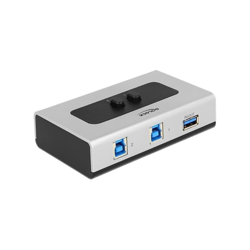 Delock prepínač USB 3.0 2 port ručný obojsmerný 1