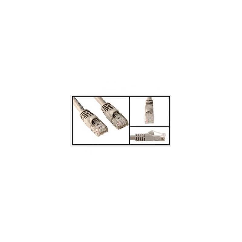 Síťový LAN kábel UTP patchcord, Cat.5e, RJ45 samec - RJ45 samec, 2 m, netienený, šedý, Logo LOGO bag 2