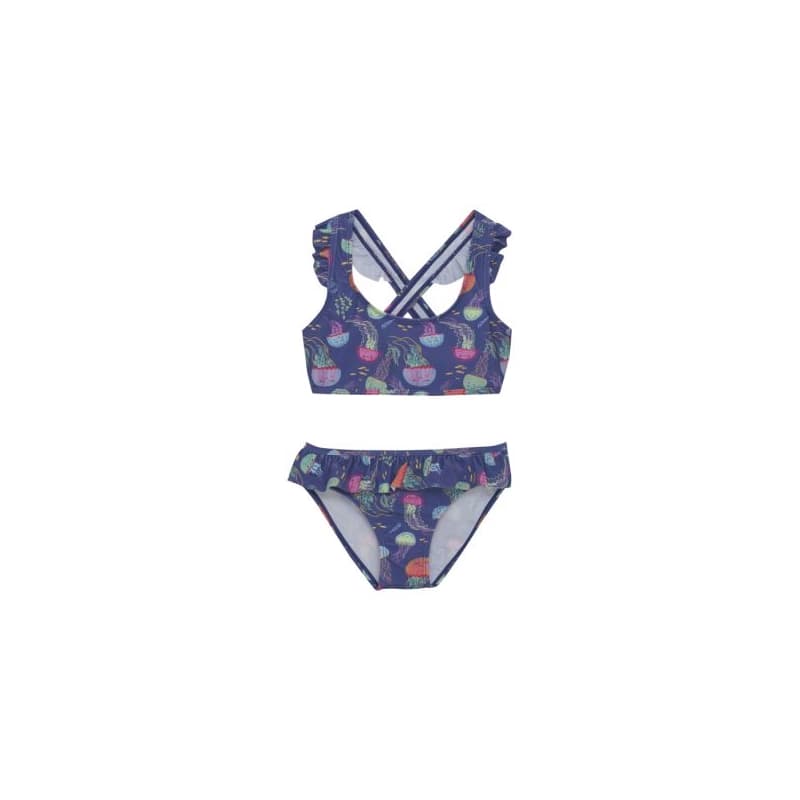 Dievčenské plavky COLOR KIDS Bikini W. Short Skirt, AOP-6149-Marlin 1