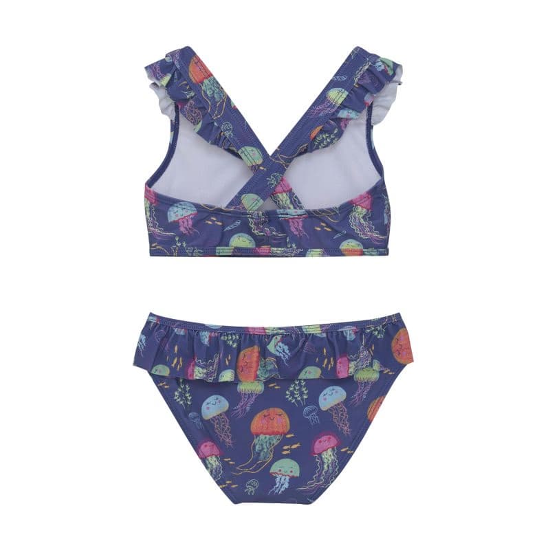 Dievčenské plavky COLOR KIDS Bikini W. Short Skirt, AOP-6149-Marlin 2