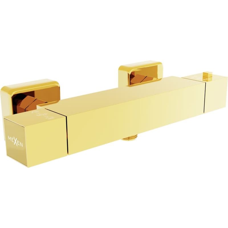 MEXEN - Cube termostatická sprchová batéria gold 77200-50