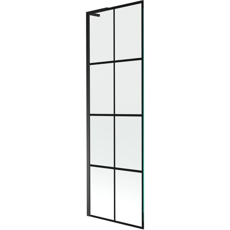 MEXEN/S - Next L vaňová zástena FIX 60 x 150, čierna vzor, čierna 895-060-000-03-77-70