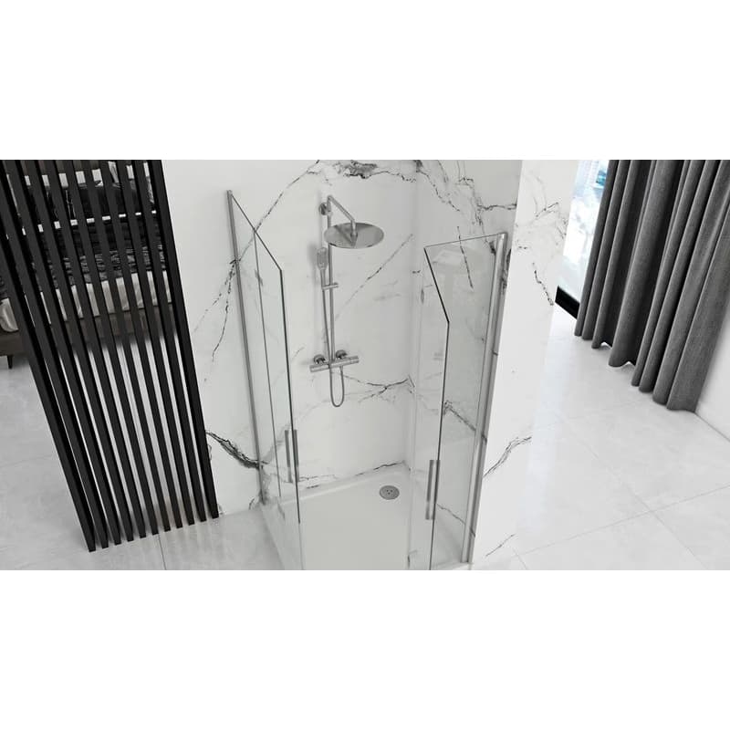 REA - Sprchová kabína Molier Chrome Double 90x100 KPL-K6373 3