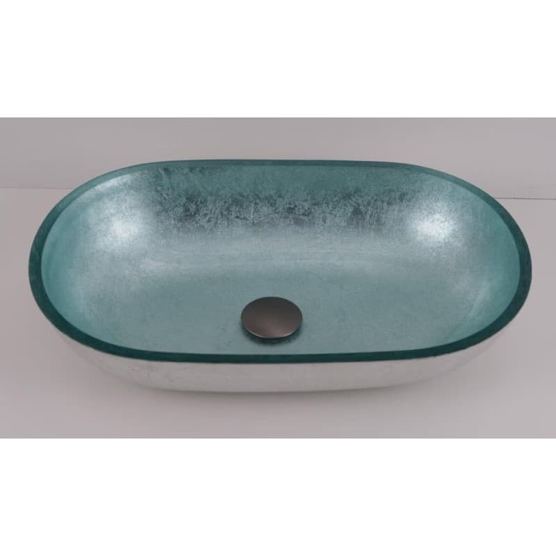 OLSEN SPA - Sklenené umývadlo na dosku LEIDEN 55×34×12 cm OLKLTG223 2