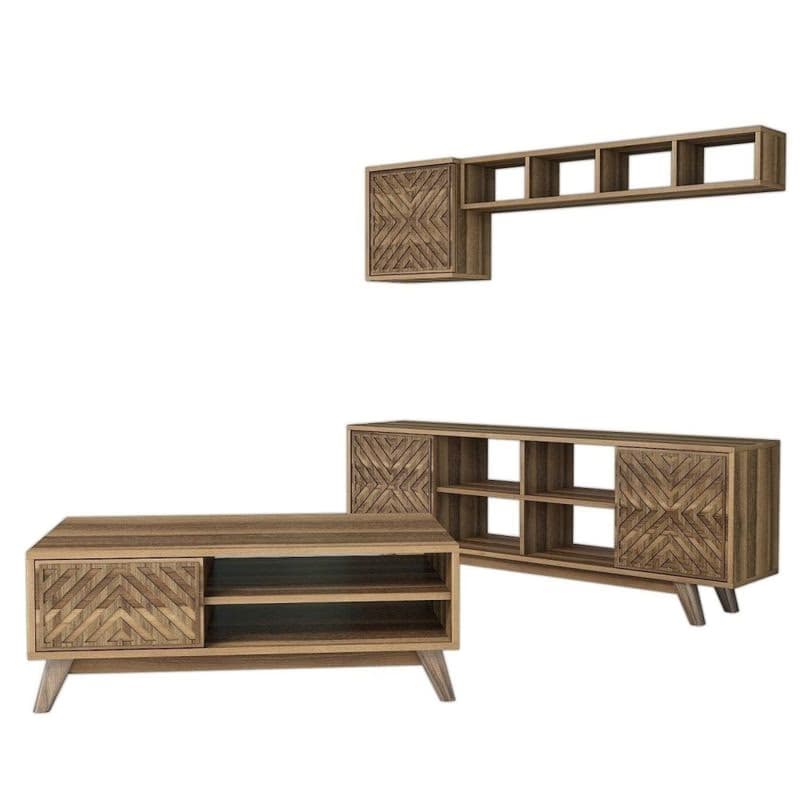 Living Room Furniture Set Inci - Walnut 2