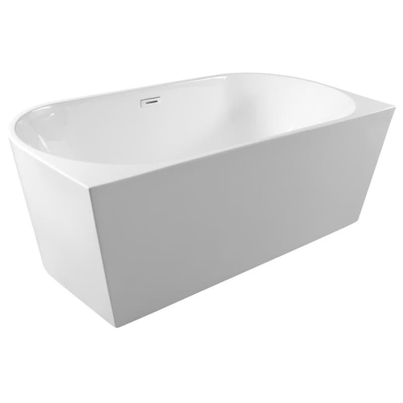 AQUALINE - TAJO nástenná stojaca vaňa 170x80cm, biela E1980 5