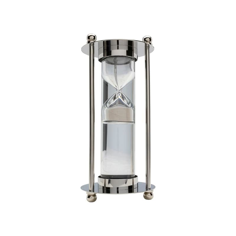Hourglass dekorácia strieborná