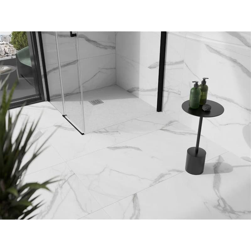 MEXEN - Stone+ Sprchová vanička štvorcová 80x80, biela 44108080 2