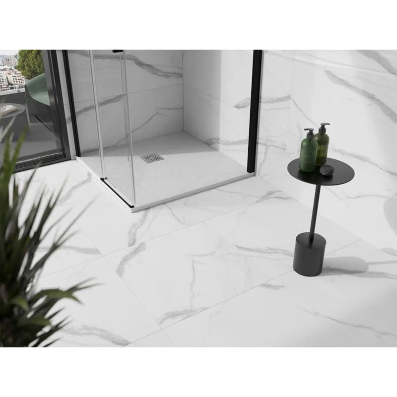MEXEN - Stone+ Sprchová vanička štvorcová 80x80, biela 44108080 5