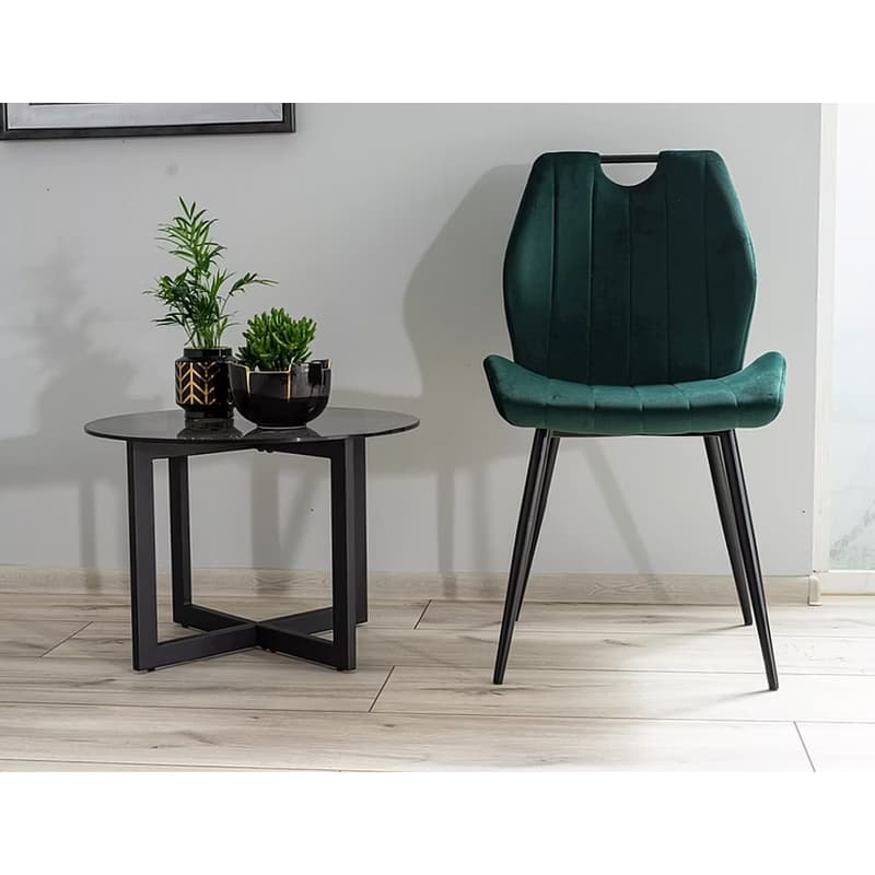 Signal Jedálenská stolička ARCO Velvet | zelená 3