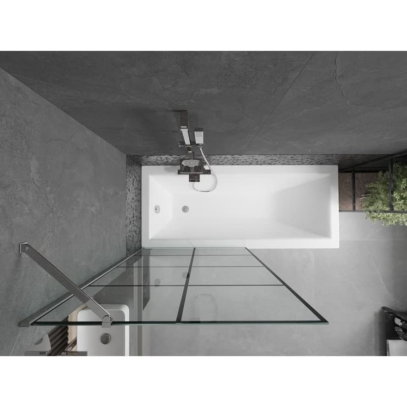 MEXEN/S - Next vaňová zástena FIX 100x150, čierny dekor, chróm 895-100-000-00-77-01 4