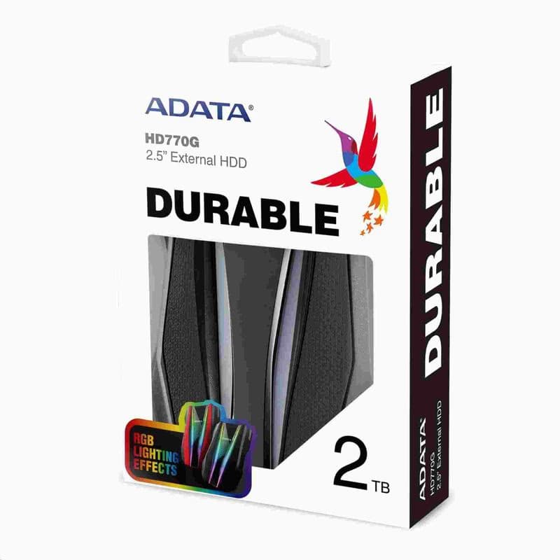 ADATA Externý HDD 2TB 2,5" USB 3.2 HD770G, čierna 6