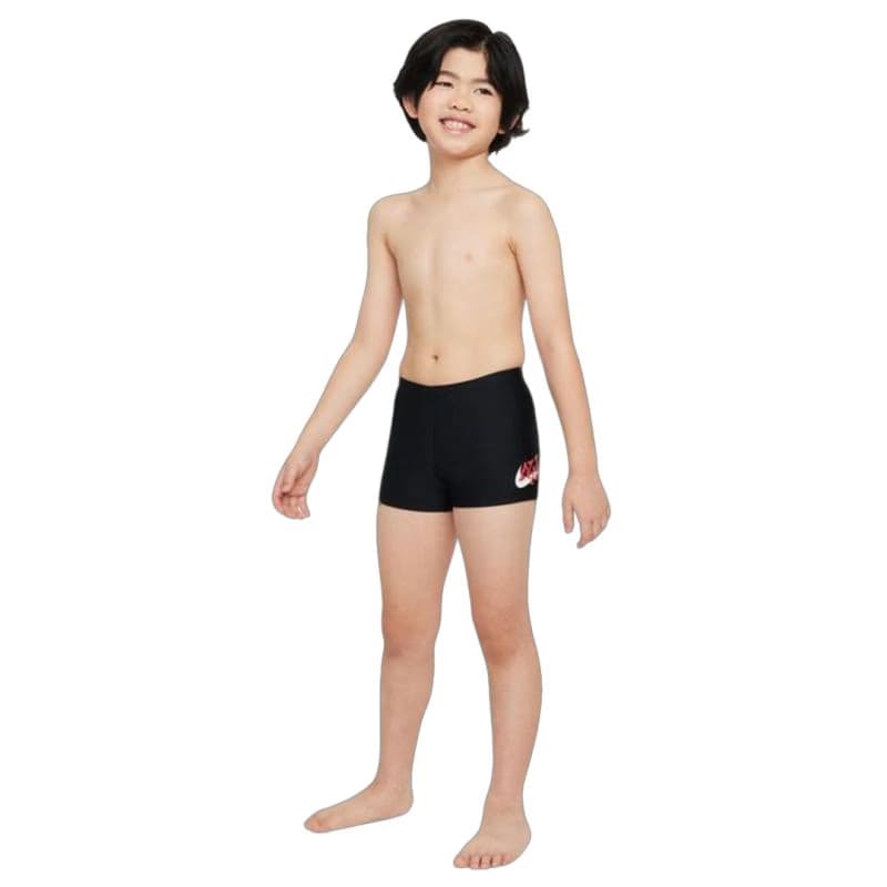 Chlapčenské plavky NIKE SWIM Scribble Square Leg-001-Black 4