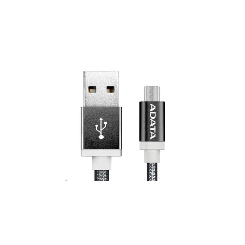 ADATA Micro USB kábel - USB A 2.0, 100cm, čierny 1