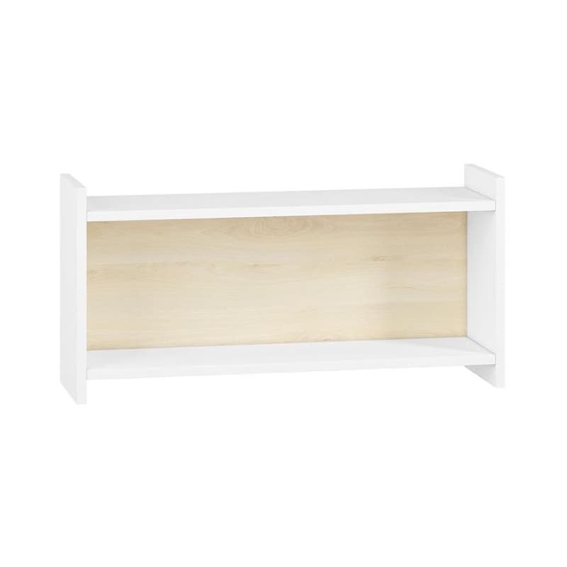 Konsimo Sp. z o.o. Sp. k. Detská nástenná polica BUBO 35x72 cm biela/svetlý buk 11066.16.157