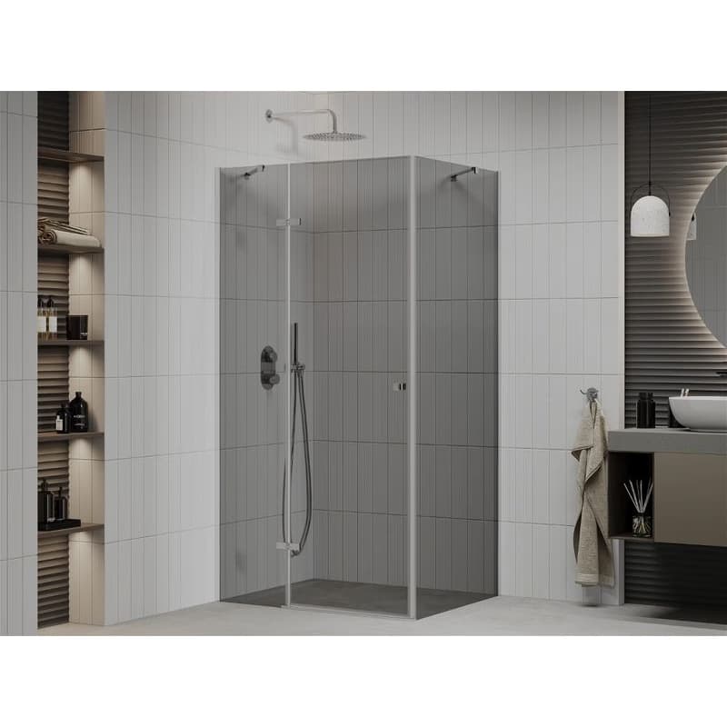 MEXEN/S - ROMA sprchovací kút 100x120, grafit, chróm 854-100-120-01-40 2