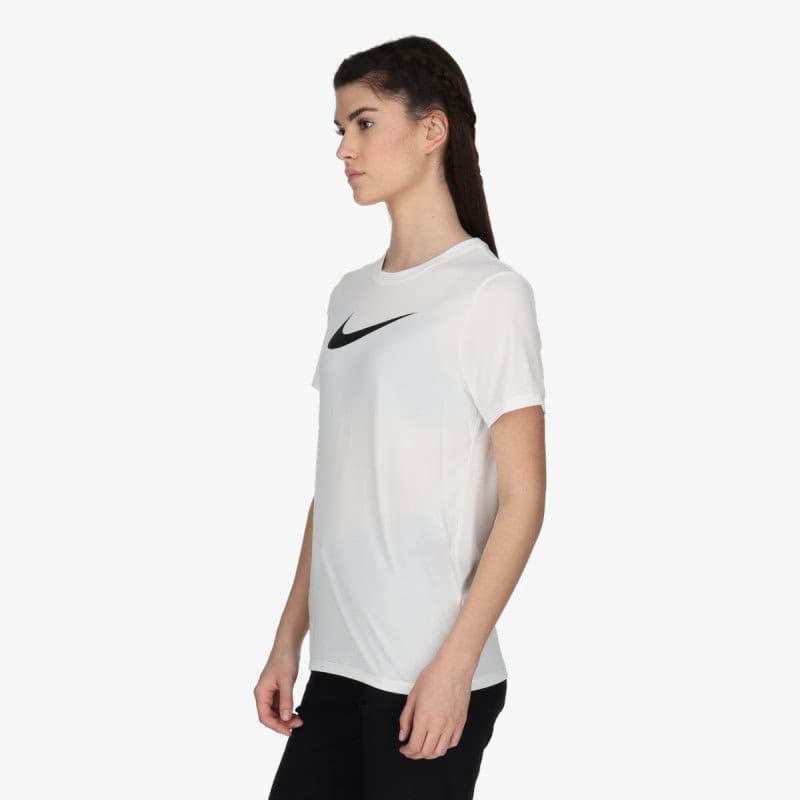Dámske tréningové tričko s krátkym rukávom NIKE W NK DF TEE RLGND HBR WHITE BLACK 3