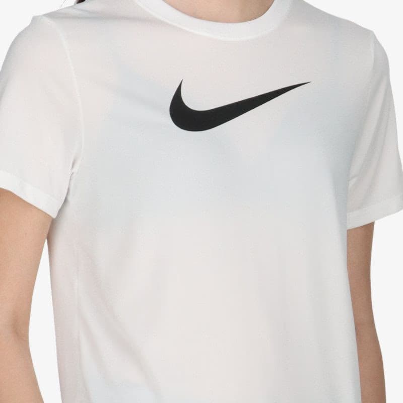 Dámske tréningové tričko s krátkym rukávom NIKE W NK DF TEE RLGND HBR WHITE BLACK 5