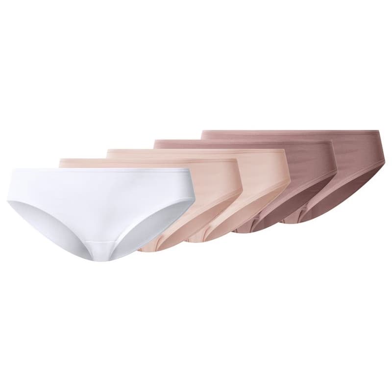 esmara® Dámske nohavičky XXL, 5 kusov (tmavoružová/bledoružová/biela, XL (48/50)) 1