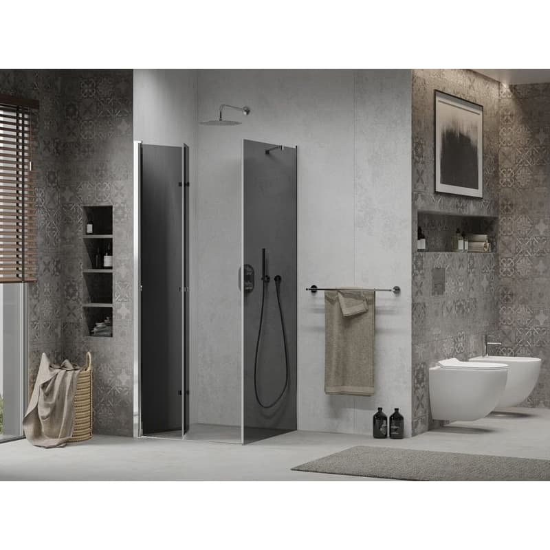MEXEN/S - LIMA sprchovací kút 100x100, grafit, chróm 856-100-100-01-40 3