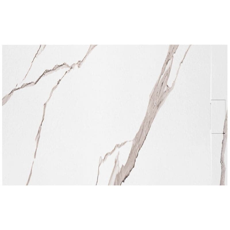 REA - Sprchová vanička Bazalt CARRARA WHITE 80x100 REA-K7000 1