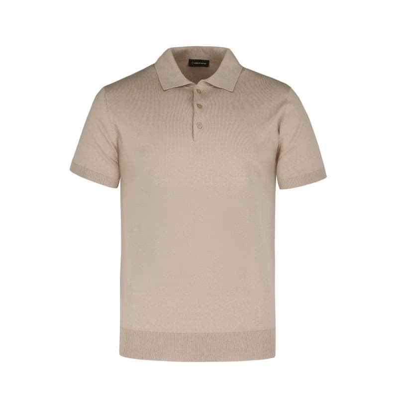 Pánske polo tričko s krátkym rukávom VOLCANO O-MORO-BEIGE 4