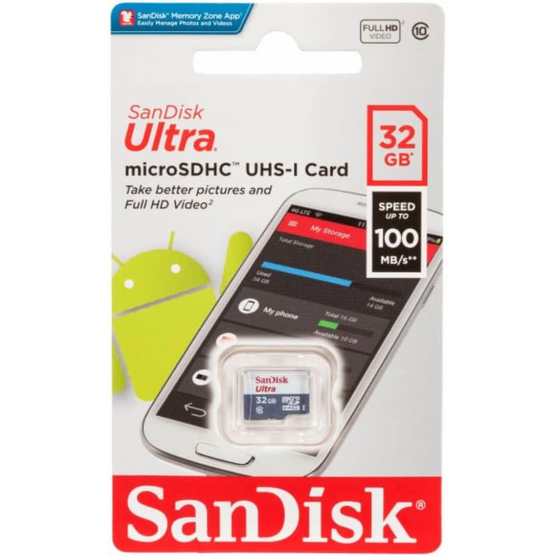 SanDisk MicroSDHC karta 32GB Ultra (80MB/s, Class 10 UHS-I, Android) 5